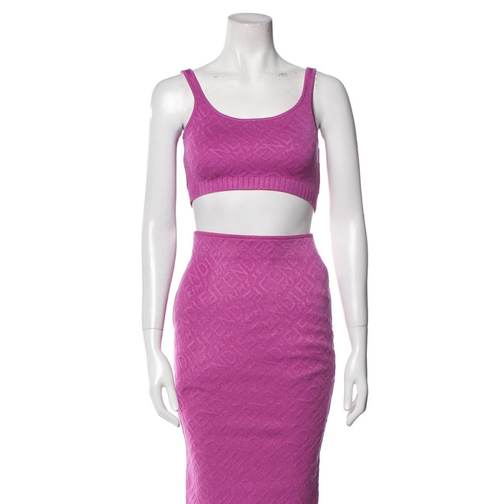 FENDI X SKIMS COLORADO EMBOSSED SKIRT SET